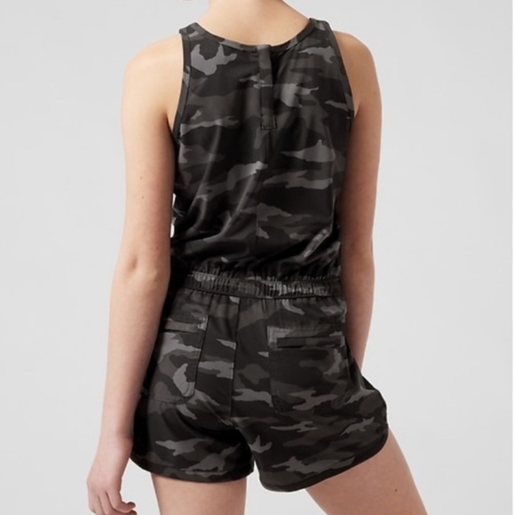 Athleta Girl On The Go Camo Print Athletic Romper - Picture 5 of 12